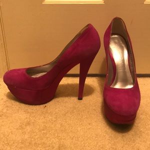 Casadei pink velvet pumps! 36